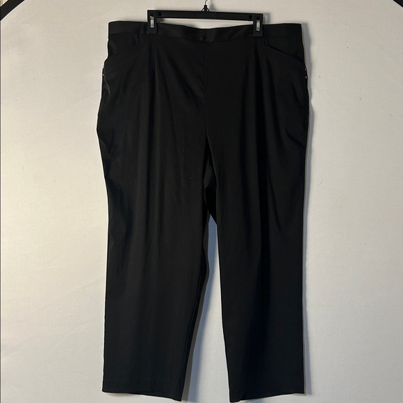 Alfred Dunner Women's Plus  Wide Leg Pant Black With Pockets Size 22W NWT - Picture 2 of 9